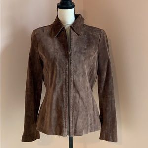 Liz Claiborne brown suede jacket